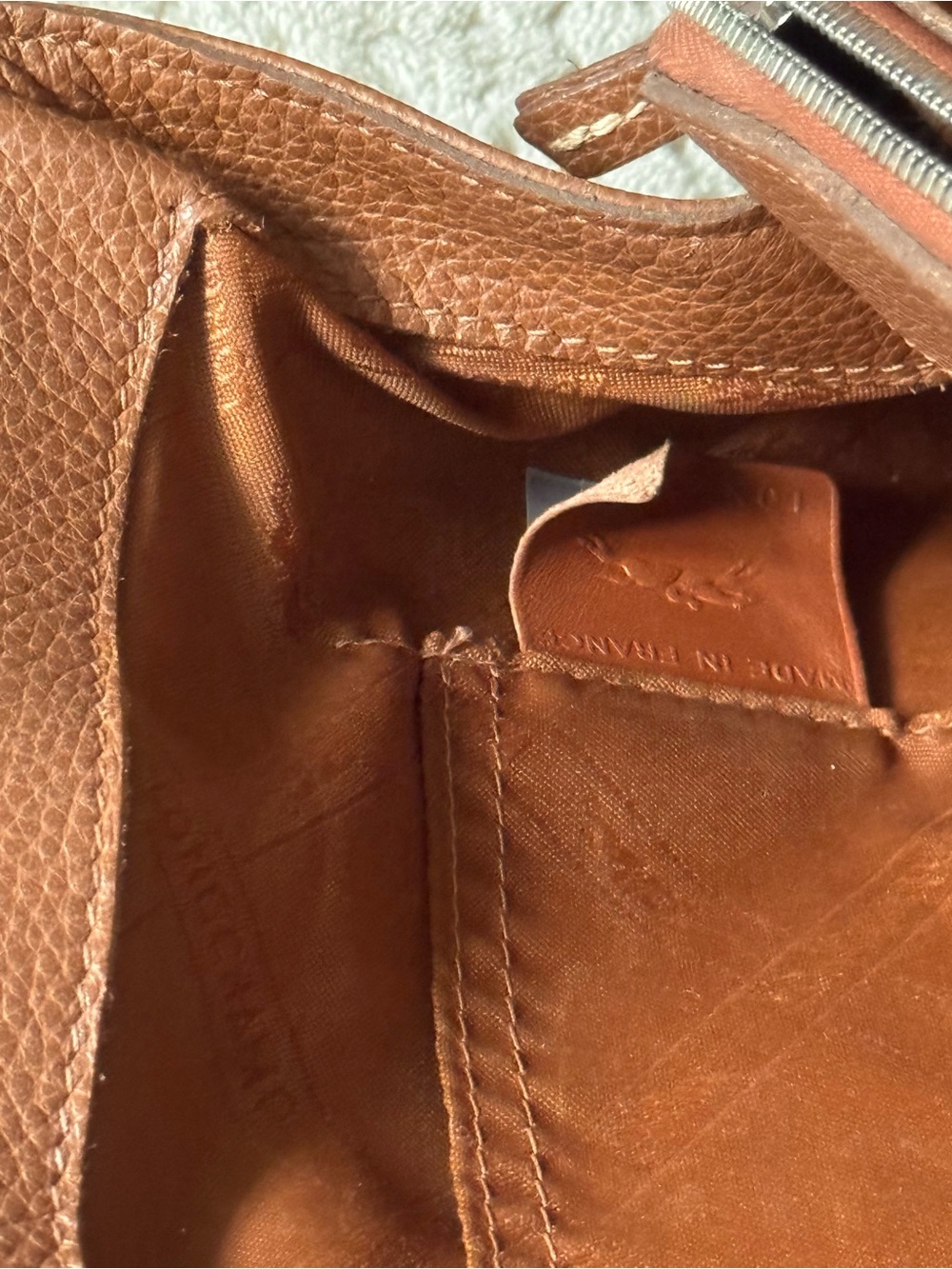 Longchamp Le Foulonné Cognac Leather Tote + Strap 🤎 - Picture 3 of 8